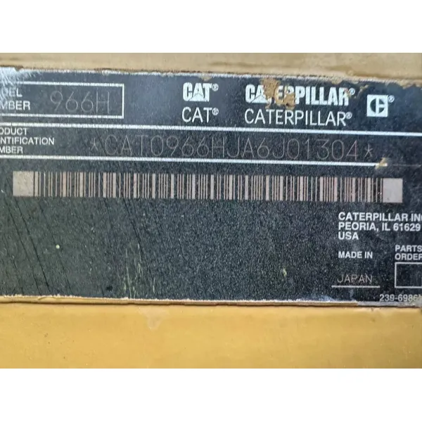 Second Hand Front Loader Real Cat966h Wheel Loader Payloader