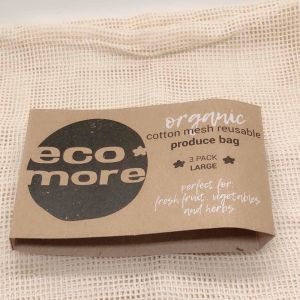 Drawstring Reusable Label Logo Organic Cotton Mesh Bag