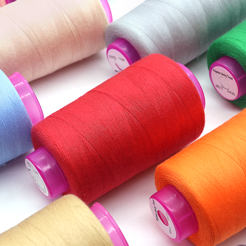 Colorful Polyester Item Polyester Cotton Thread 100% Spun Sewing Thread