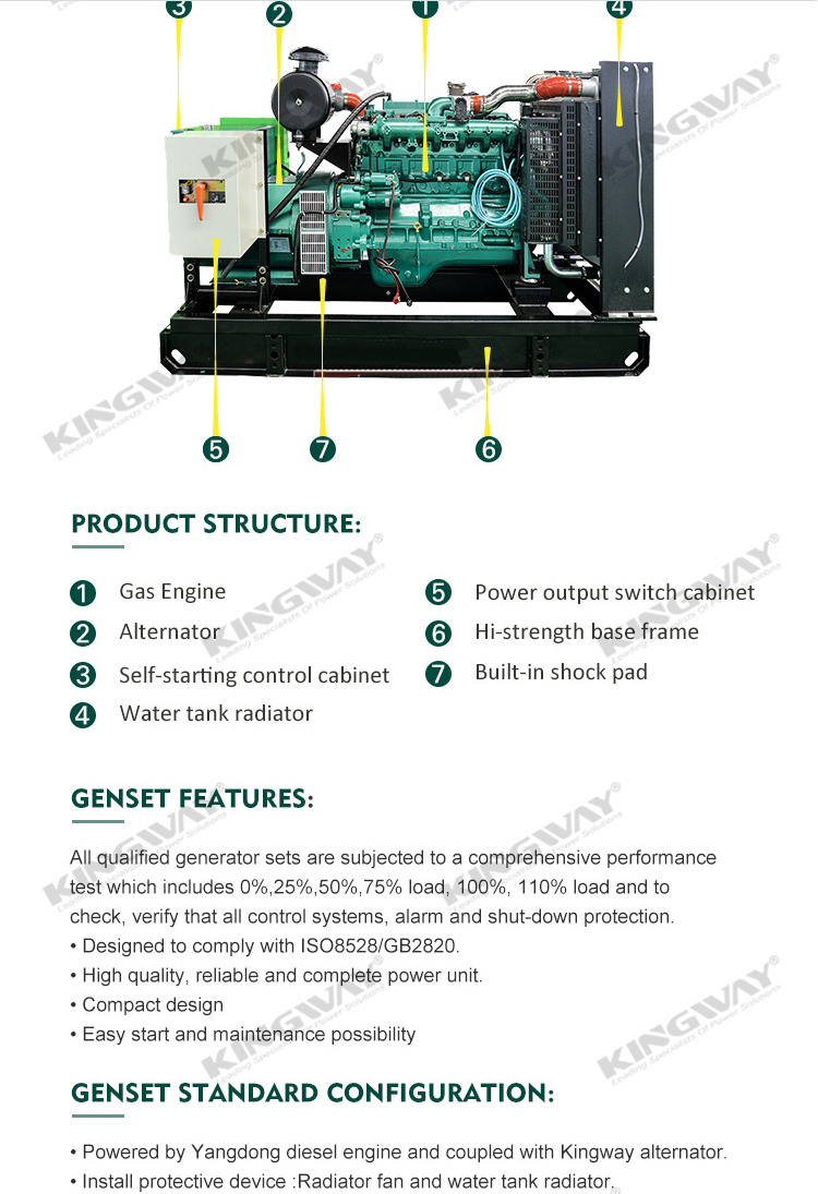Supply 500KVA Natural Gas LNG LPG Generator Silent Natural Gas Generator Set Directly manufacturer Made in China