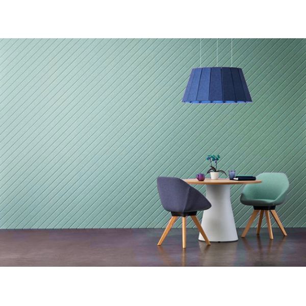 High Density Slotted Polyester Sound Absorbing Panels Office Wall