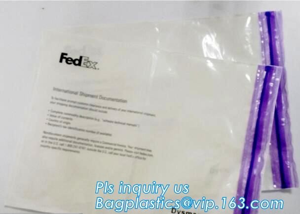 polyethene PE self-adhesive packing list document envelopes, PE packing list envelope, self adhesive closure packing lis