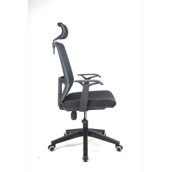 310lbs 140kg Swivel Office Chairs High Back Lumbar Support