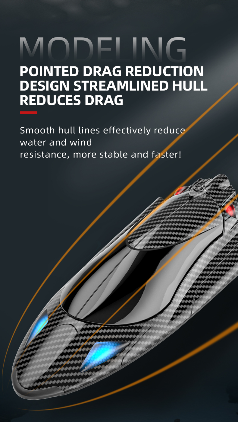 State of Assembly Ready-to-Go speed Turbojet Remote Control Boat with Left and Right Turn Function