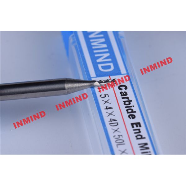 HRC50 3 Flute aluminum end mill bits 0.6 - 0.8 um Micro grain size