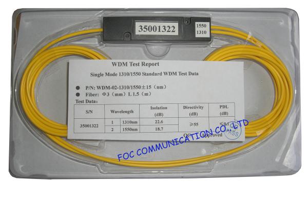 Quality ABS Package Wavelength Division Multiplexer for Transmitters and Fiber Lasers for sale