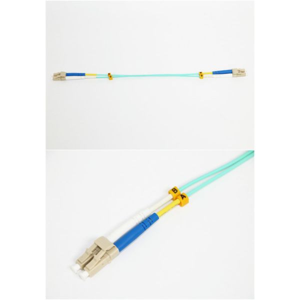 Duplex OM4 Fiber Optic Patch Cord Lc To Lc Patch Cable With Ceramic Ferrule