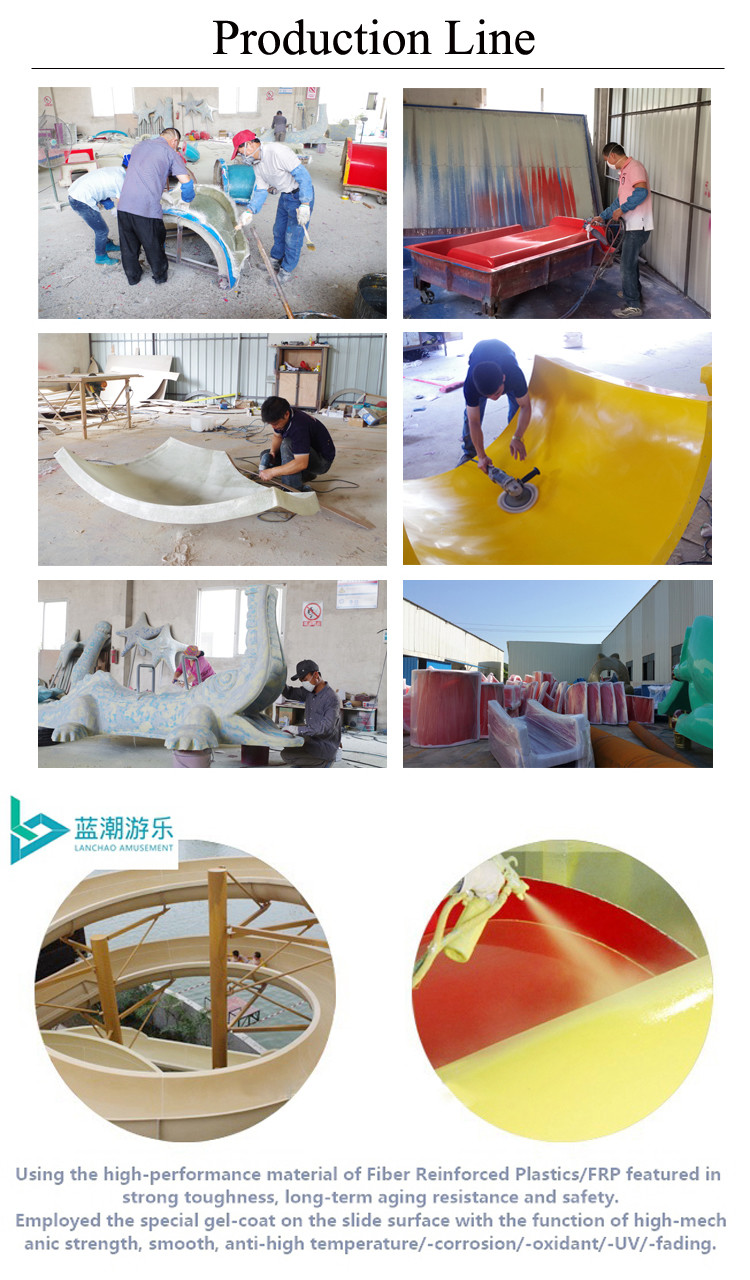 Spiral Water Slide For Amusement Park Fiberglass Equipment For Family Fun Customizable Size