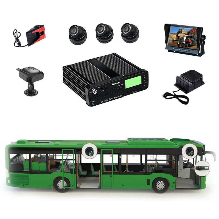 Bus Passenger Counter 2ch Alarm Output 2 X CAN 2 X RS232 1 X RS485 Interface With 8ch AI DVR