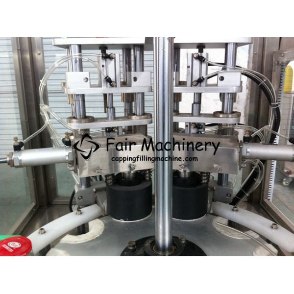 220V 7kw Capping Filling Machine Vacuum , 100ml Jam Jar Filling Machine