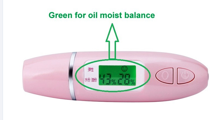 Skin Humidity Sensor Digital Skin Analyzer Device AAA Power Supply