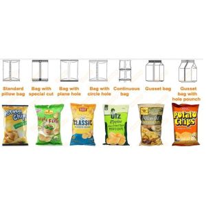 0.04mm Potato Chips Packing Machine