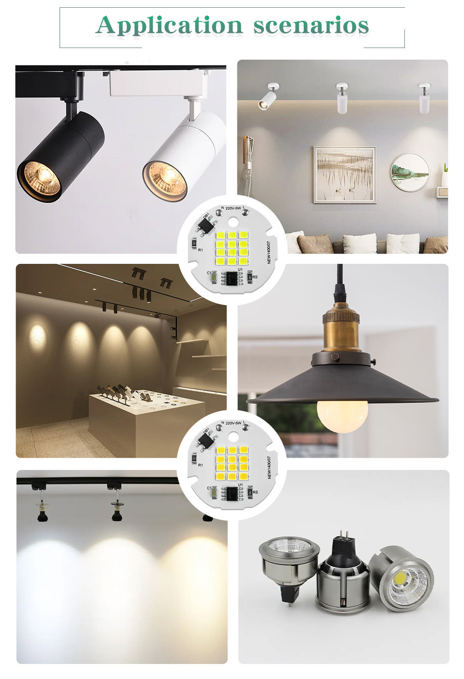5W SMD LED Chip Encapsulation Series Brighter Safe And Reliable