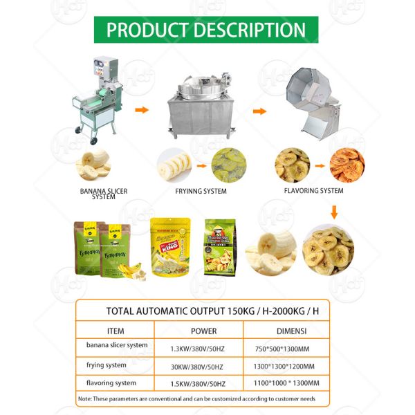 200kg one hour semi-automatic banana chips production line small plantain chips machine