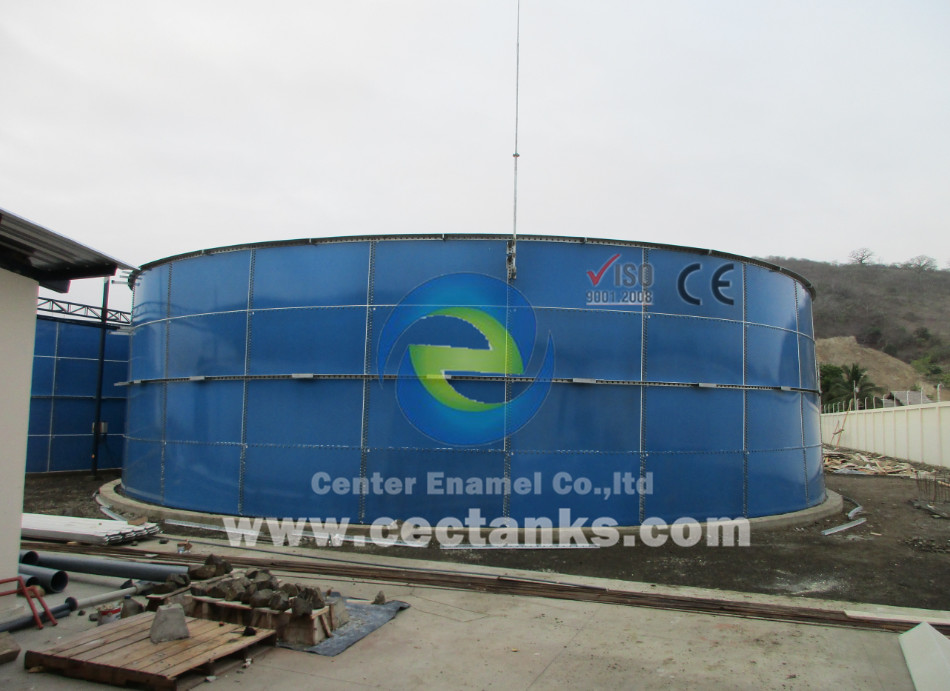 Easy Assemble Enamel Bolted Liquid Storage Tanks 20 m3 to 18,000 m3 Capactiy