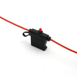 China LPR-04B-I-12R 30A 12AWG Wire Regular Blade In Line Fuse Holder With Indicating LED Light wholesale
