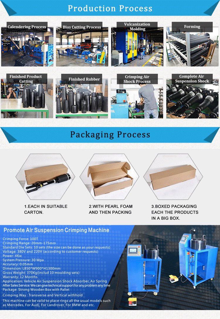 OEM 4Z7616051B 4Z7616051A Air Suspension Repair Kit For Audi A6C5 Air Shock Bag