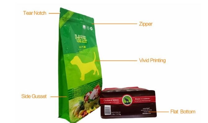 Custom logo printed stand up aluminum foil lined snack food pouch/ plastic dried food bag