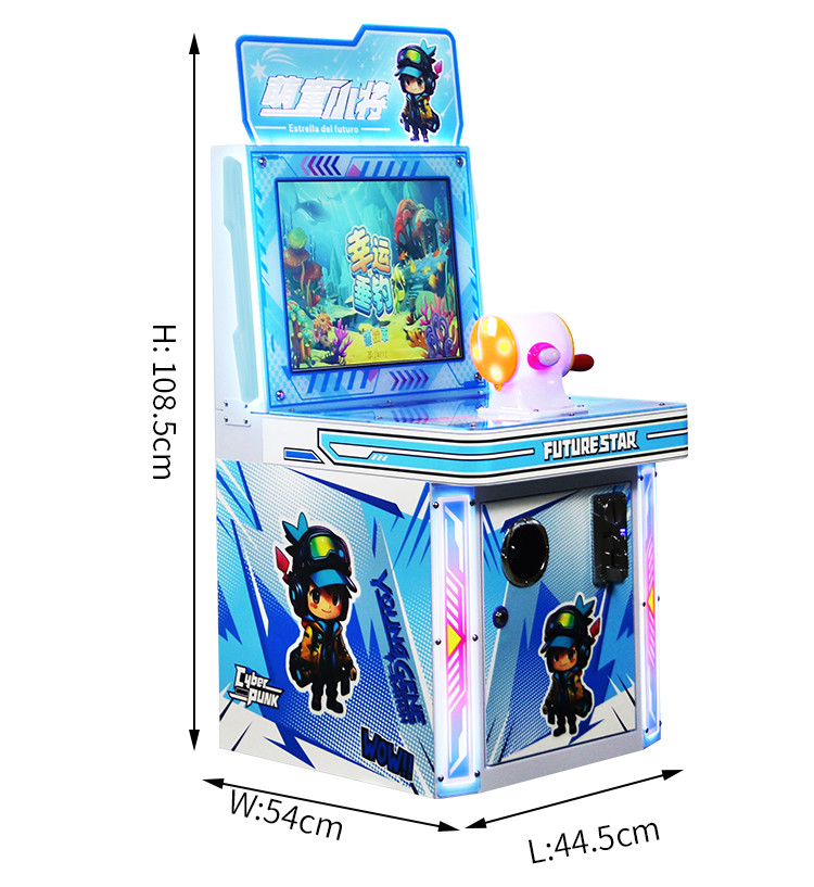 Single Player Fishing Game Machine For All Ages Video Game Coin Will Record Quality Hardware