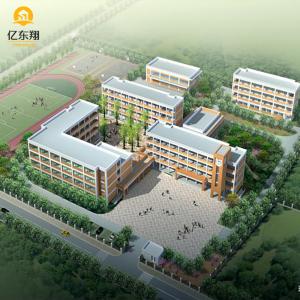 China School Prefabricated Steel Structure Building Fire Resistance Metal Construction Building on sale
