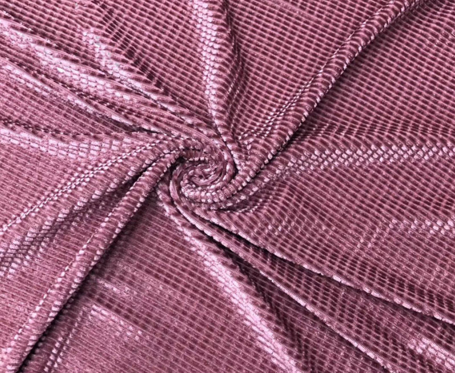 Stretch Velour Dralon Velvet Fabric 260gsm Flannel Cloth Material Soft Embossed