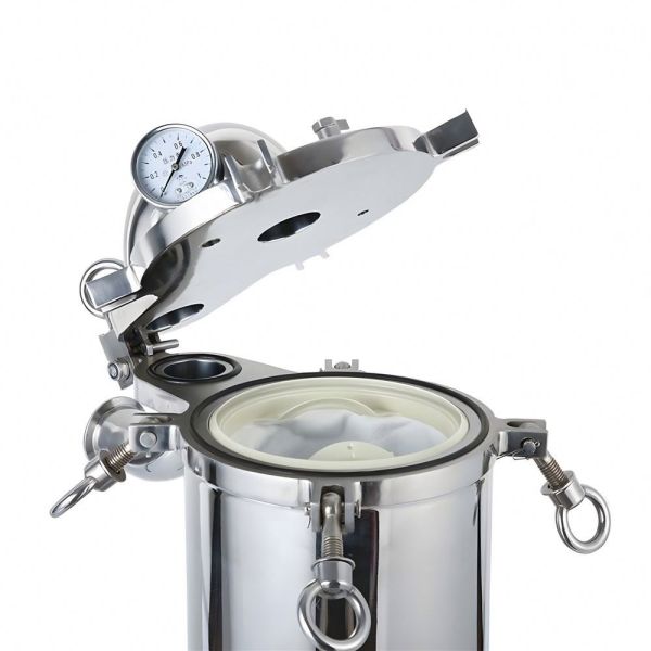 SS 304 / 316 Stainless Steel Bag Filter Housing For Water Filtration