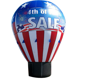 Promotion custom logo printed advertising PVC inflatable ground balloons