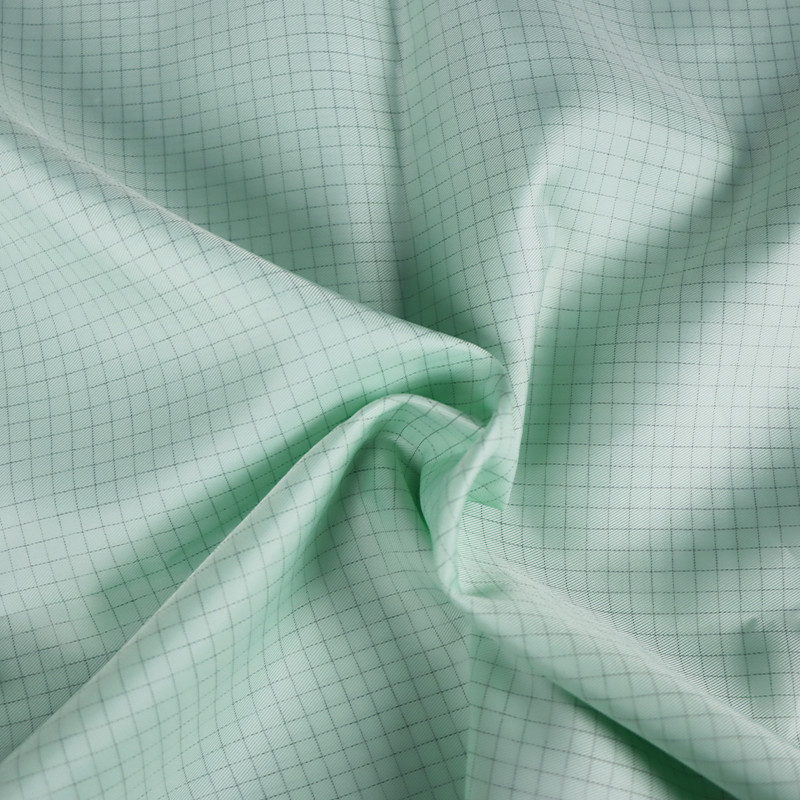 Durable 100D ESD Fabric With 5mm Stripe For Cleanroom Apparel And Workwear