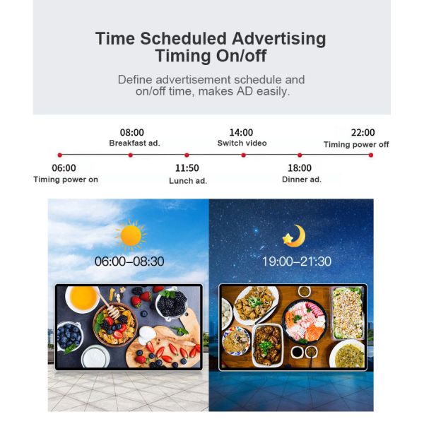 HD1080P Touch Digital Display Screen Signage Menu Boards 1920x1030