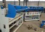 Barrier Diamond Mesh Wire Making Machine , Security Chain Link Fence Making