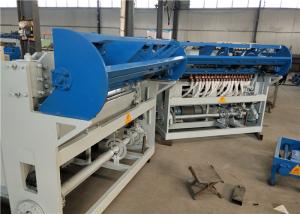 China Barrier Diamond Mesh Wire Making Machine , Security Chain Link Fence Making Machine wholesale