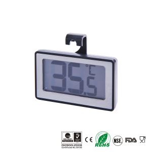 Buy cheap Black Fridge Freezer Alarm Thermometer , Digital Fridge Thermometer -22℉ - 122℉ from wholesalers