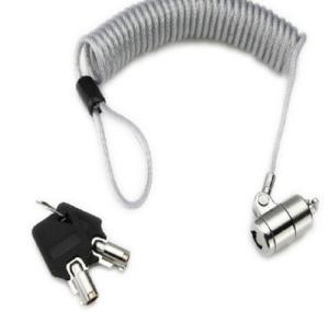 China High quality customized request clear safety coil lanyard with mini lock with keys wholesale