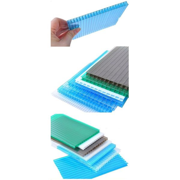 Blue Honeycomb Polycarbonate Hollow Sheet