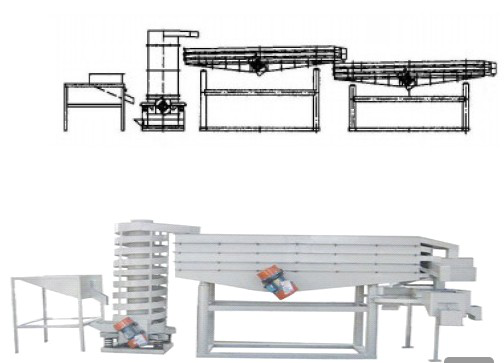 High Efficiency Almond Shell Cracking Machine , Almond Hulling Equipment