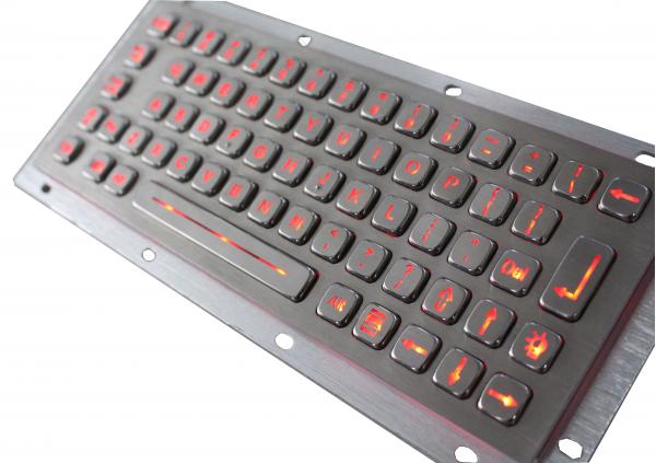Quality Stainless Steel Backlit USB Keyboard IP65 Industrial kiosk Keypad for sale