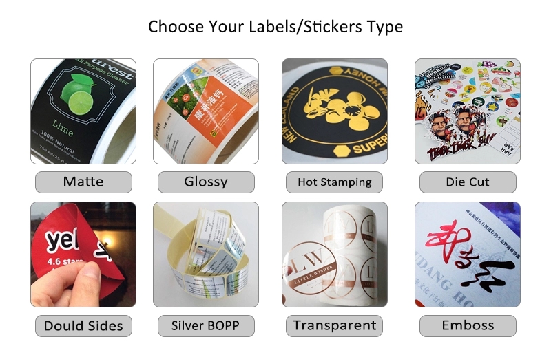 Waterproof Adhesive Label Sticker Printing , Gold Hot Foil Stamping Stickers