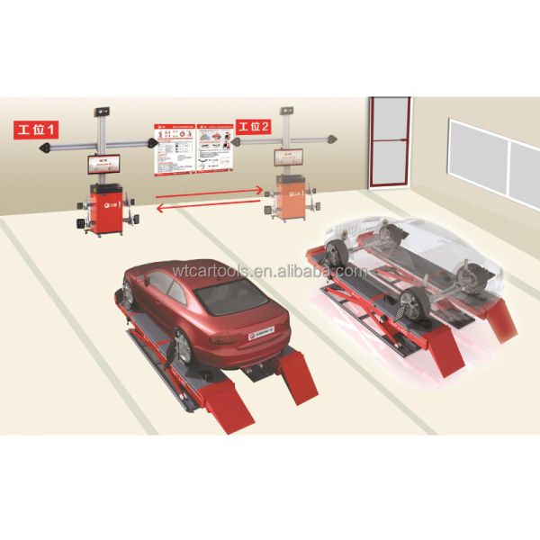 Sunshine Aligner Movable Wheel Alignment Equipment With Dual Screen And Optional ADAS