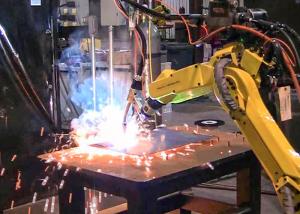 China Highly Flexible Palletizing Robotic Automation Systems For Automotive Manufacturing wholesale