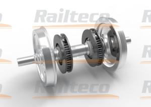 Narrow Gauge Railway Wheel Set 838mm EA1N Axle TB / AAR Standard