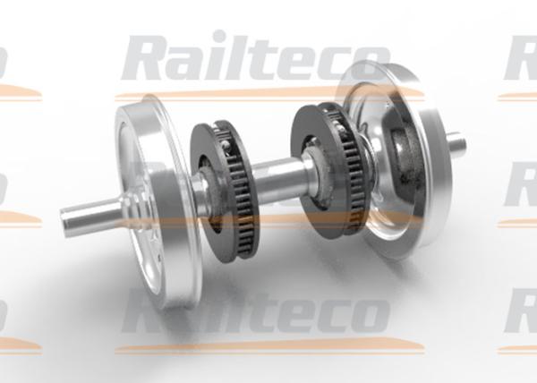 Quality Narrow Gauge Railway Wheel Set 838mm EA1N Axle TB / AAR Standard for sale