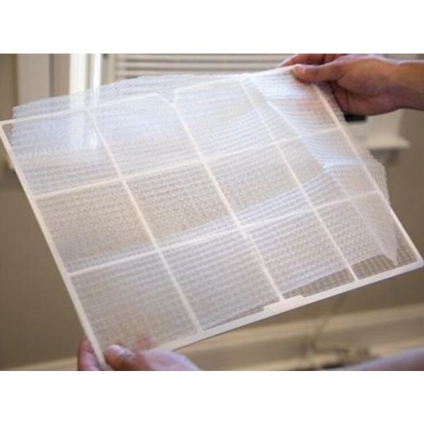 Air Conditioner Filter Mesh Shape Polypropylene Woven Dustproof Net White Black Replacement