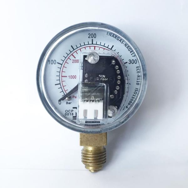 Quality Vehicles CNG Pressure Gauge Sensor 50mm Stepped Electrical Output Signal for sale