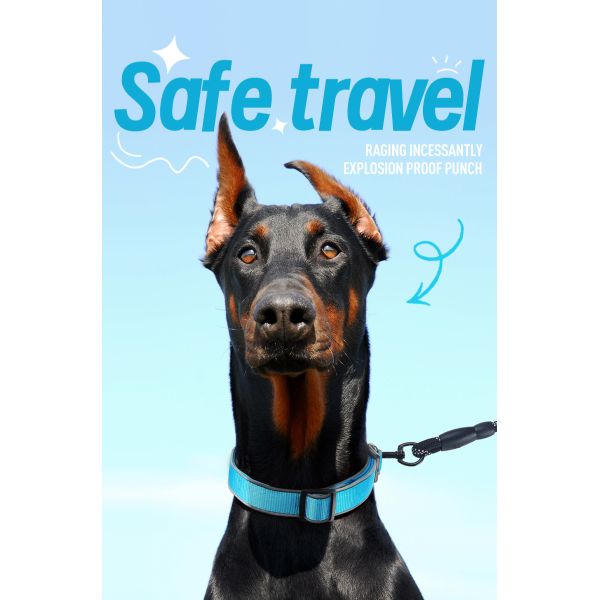 Pet Adjustable Dog Collar Reflective Collar For Medium And Large Dogs