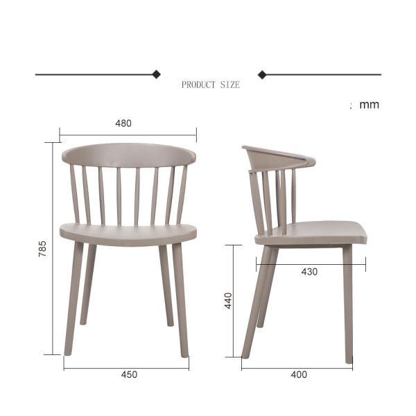 Colored Ergonomic Plastic Chair For Conference Room / Reception Room