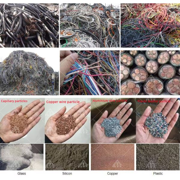 Scrap Copper Wire Separator Machine Copper Cable Granulator Aluminium Wire Recycling Machine