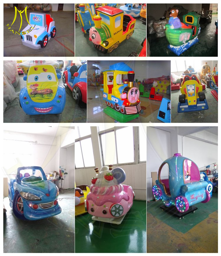 Hansel  high qualitaty coin kiddie train  ride kiddie equipment rides in mall
