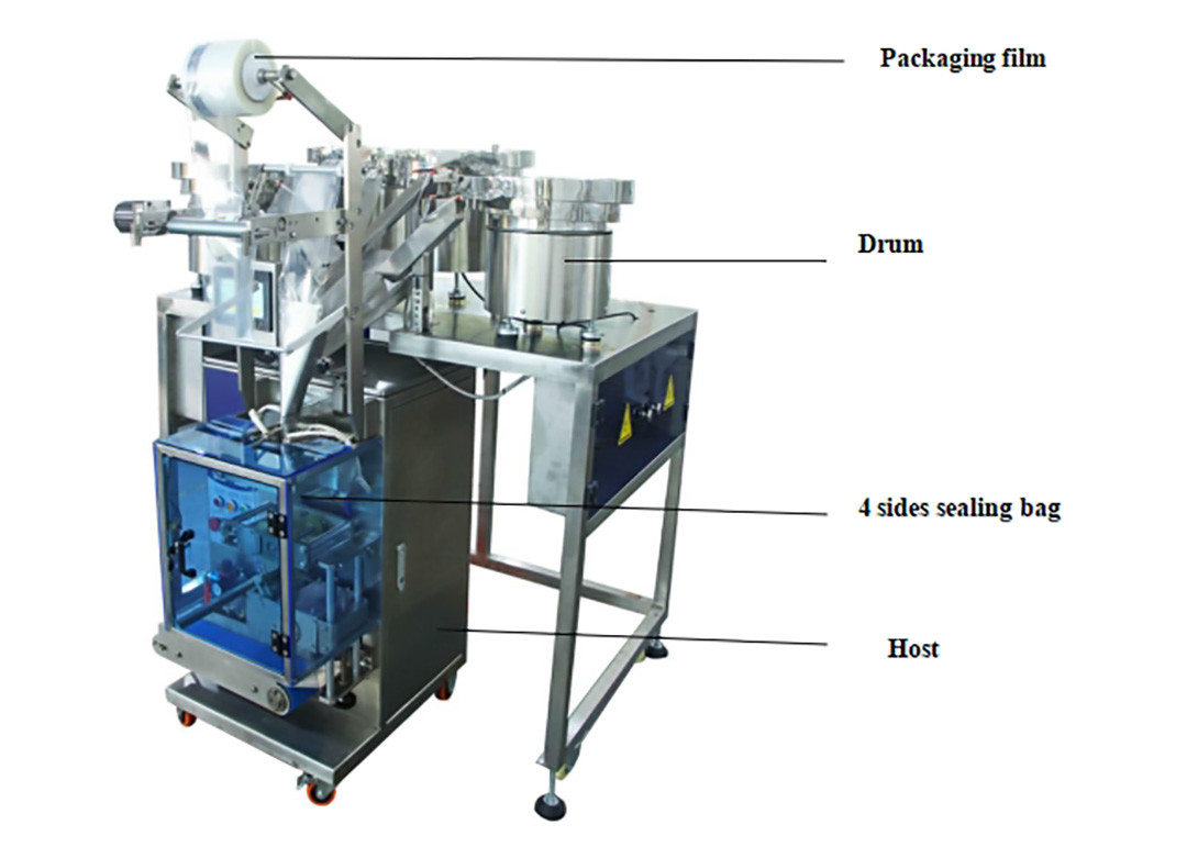 Four Vibrator Bowl Automated Packaging Machine Four Tray Auto Packing Machine