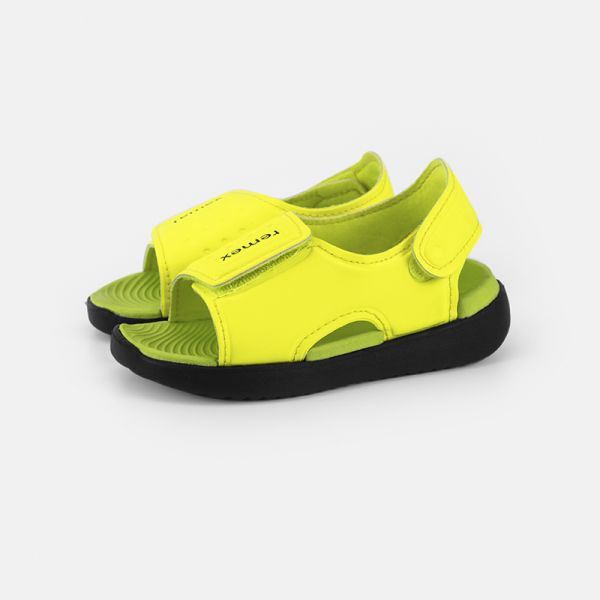 Upper Strap Kids Slides Sandals , OEM Magic Tape Sandals