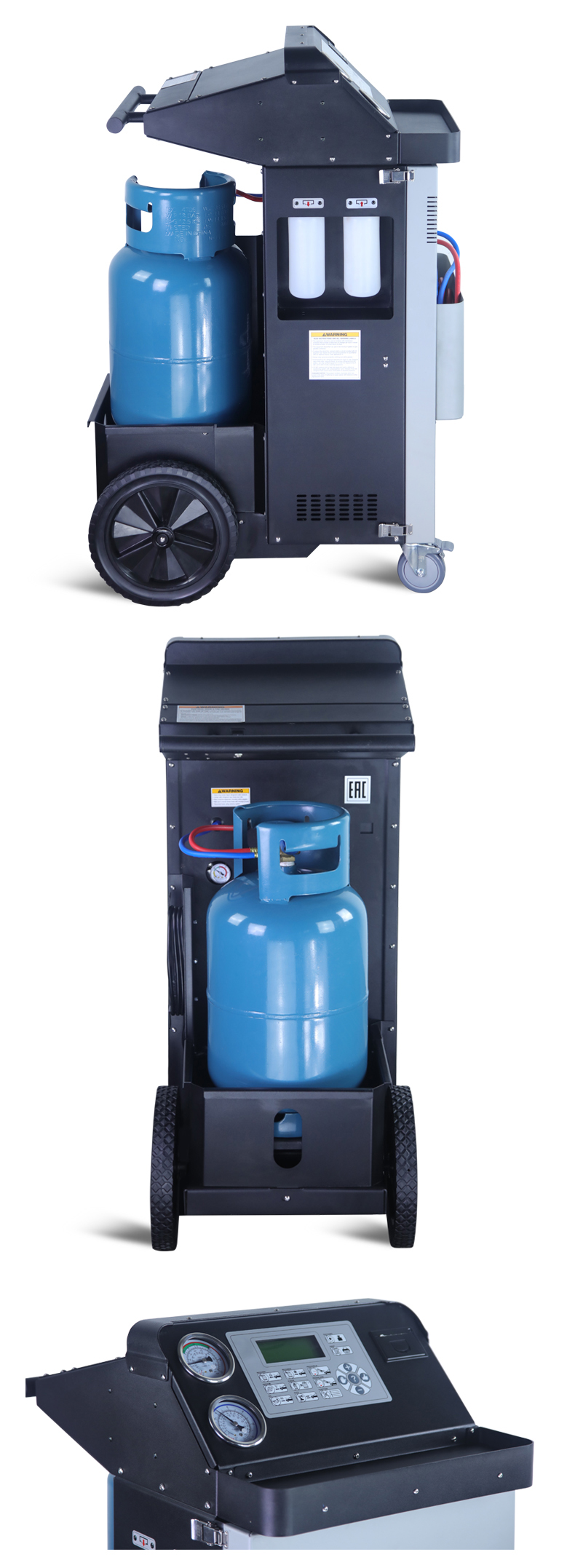 Car A/C Recovery Air Con Regas Machine Aircon Work Station 10Pa For Heavy Vehicle
